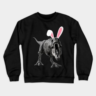Easter T REX Bunny Ears Crewneck Sweatshirt